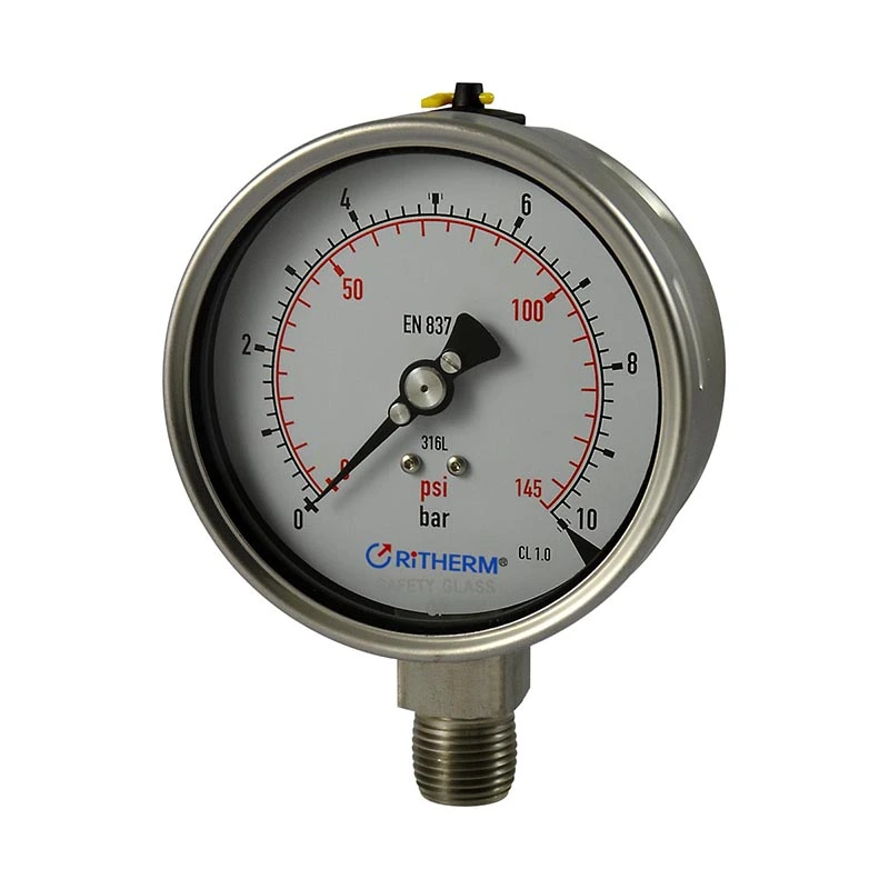 เกจวัดความดันสแตนเลสแบบเชื่อมด้วยเลเซอร์